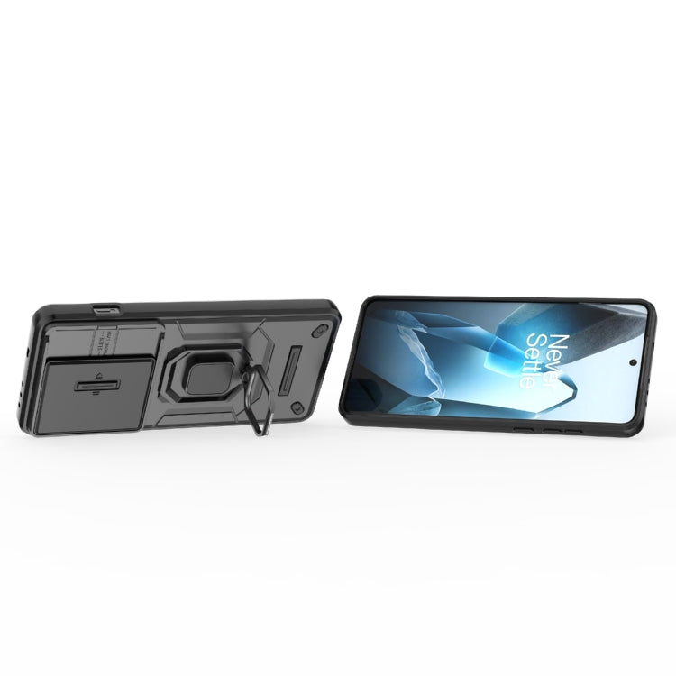 For OnePlus 13 5G Sliding Camshield TPU + PC Shockproof Phone Case with Holder
