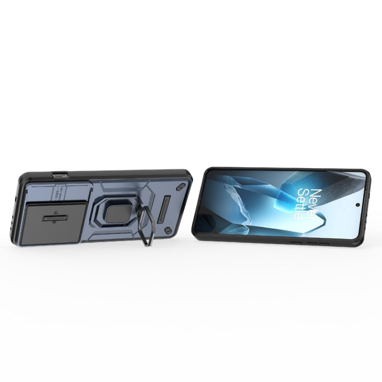 For OnePlus 13 5G Sliding Camshield TPU + PC Shockproof Phone Case with Holder