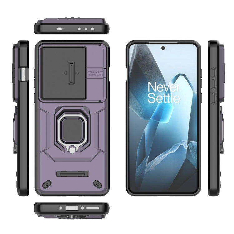 For OnePlus 13 5G Sliding Camshield TPU + PC Shockproof Phone Case with Holder