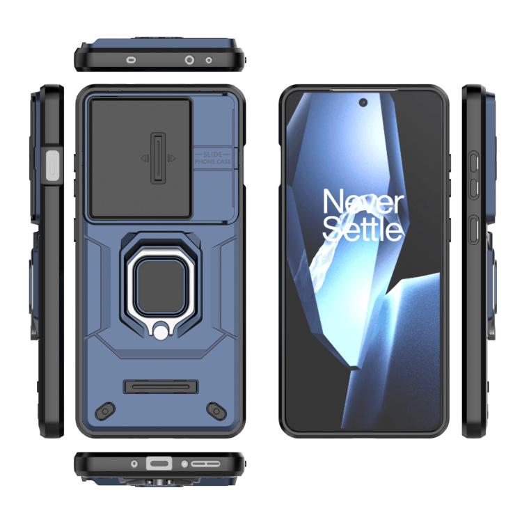 For OnePlus Ace 5 / Ace 5 Pro Sliding Camshield TPU + PC Shockproof Phone Case with Holder
