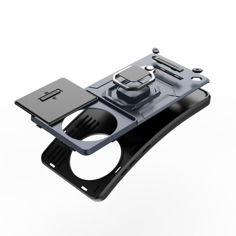 For OnePlus Ace 5 / Ace 5 Pro Sliding Camshield TPU + PC Shockproof Phone Case with Holder