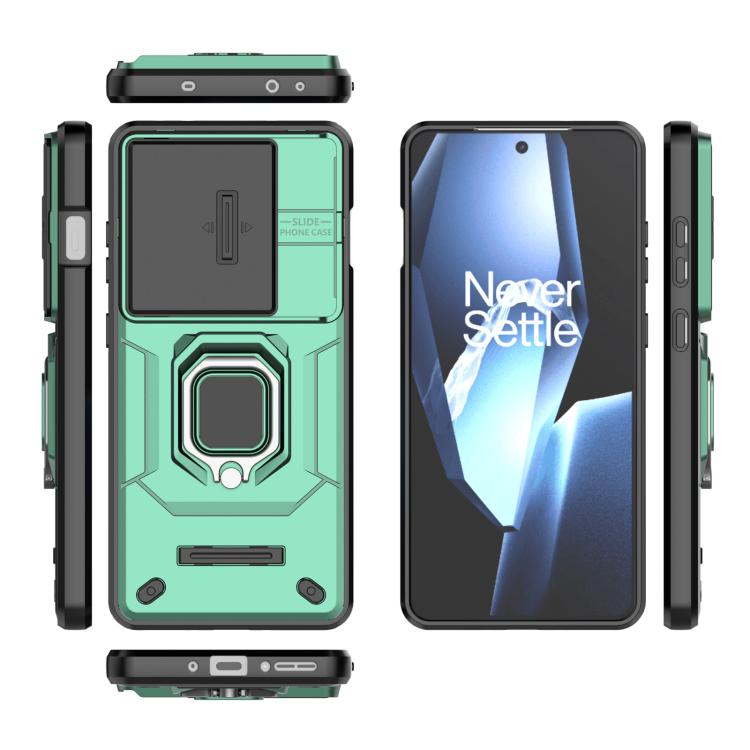 For OnePlus Ace 5 / Ace 5 Pro Sliding Camshield TPU + PC Shockproof Phone Case with Holder