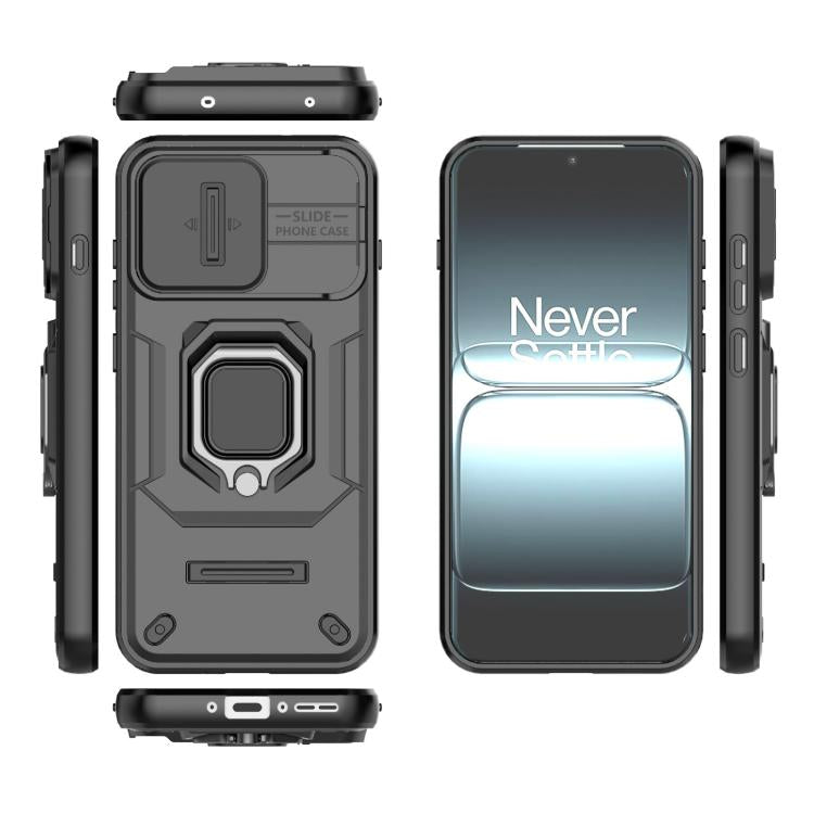 For OnePlus 13T 5G Sliding Camshield TPU + PC Shockproof Phone Case with Holder