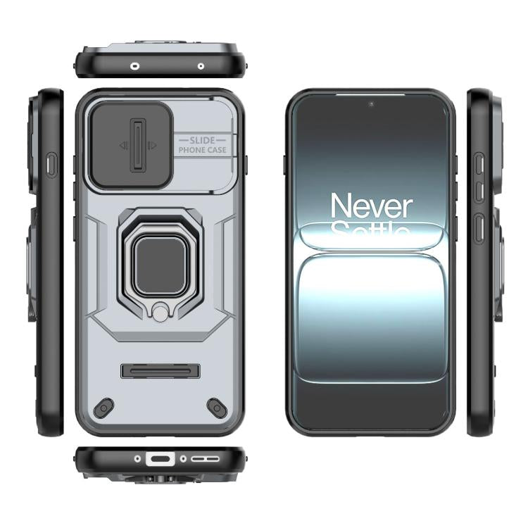 For OnePlus 13T 5G Sliding Camshield TPU + PC Shockproof Phone Case with Holder
