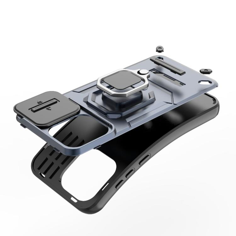 For OnePlus 13T 5G Sliding Camshield TPU + PC Shockproof Phone Case with Holder