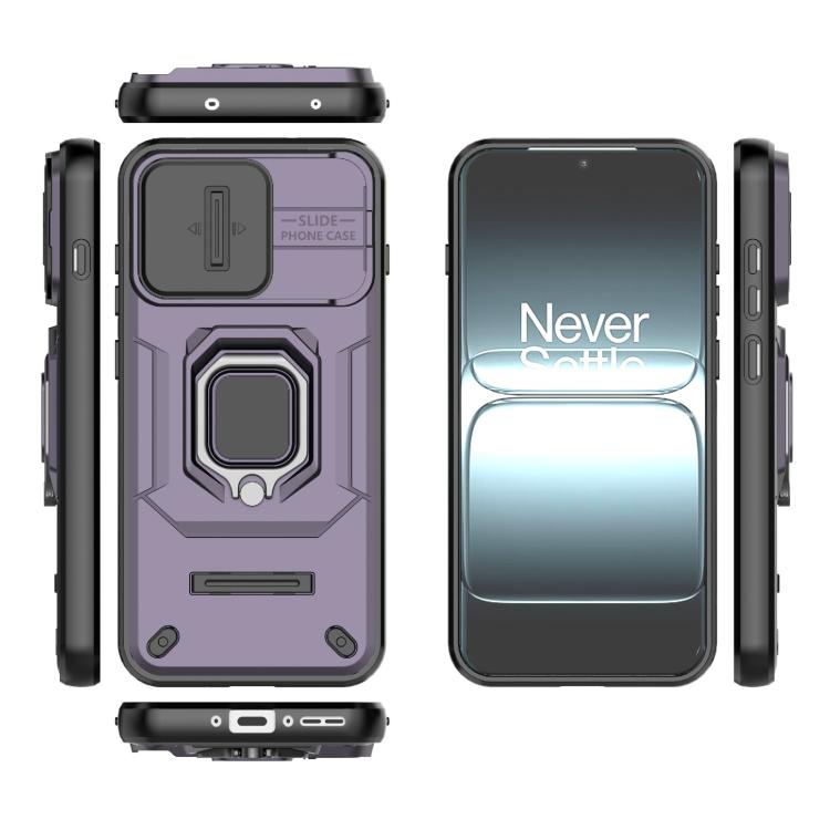 For OnePlus 13T 5G Sliding Camshield TPU + PC Shockproof Phone Case with Holder
