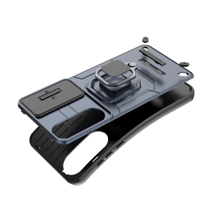 For OnePlus Ace 5 Ultra / Nord 5 Sliding Camshield TPU + PC Shockproof Phone Case with Holder