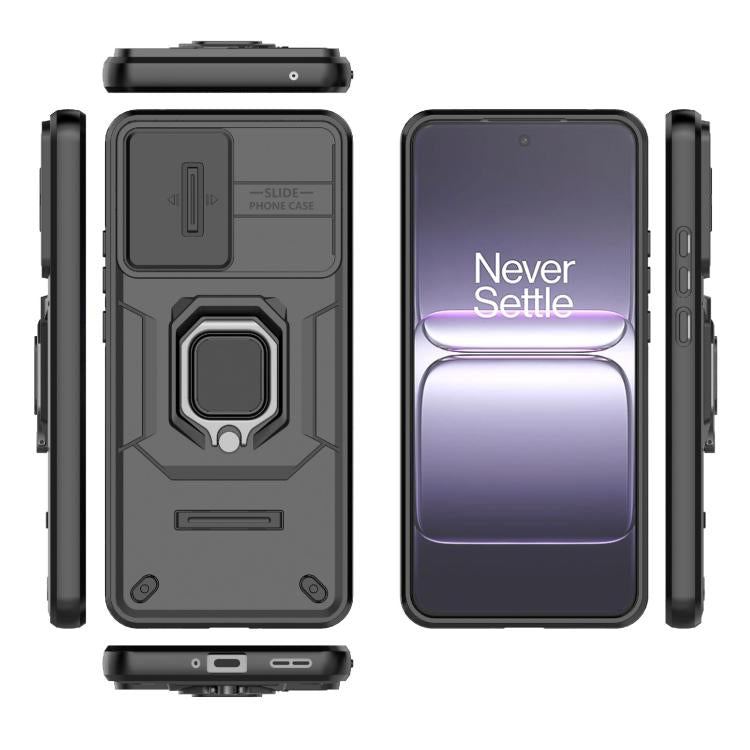 For OnePlus Ace 5 Racing / Nord CE5 Sliding Camshield TPU + PC Shockproof Phone Case with Holder