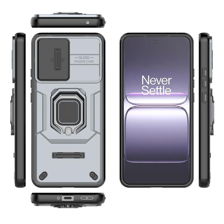 For OnePlus Ace 5 Racing / Nord CE5 Sliding Camshield TPU + PC Shockproof Phone Case with Holder