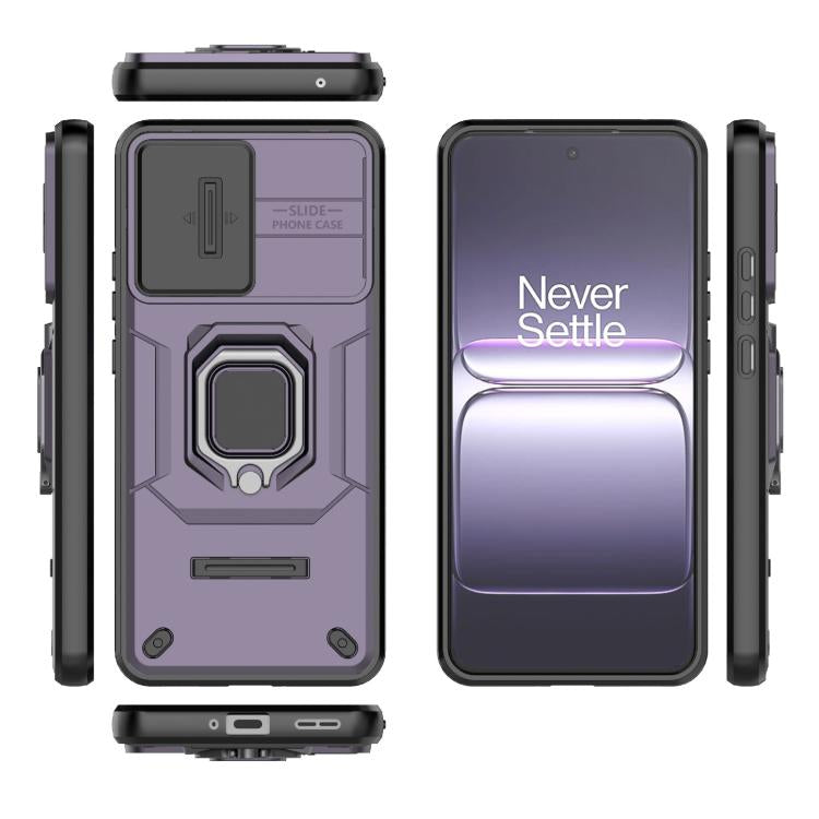 For OnePlus Ace 5 Racing / Nord CE5 Sliding Camshield TPU + PC Shockproof Phone Case with Holder