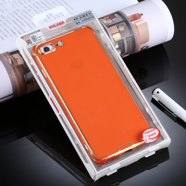 For iPhone 8 Plus / 7 Plus SULADA Colorful Shield Series TPU + Plating Edge Protective Case