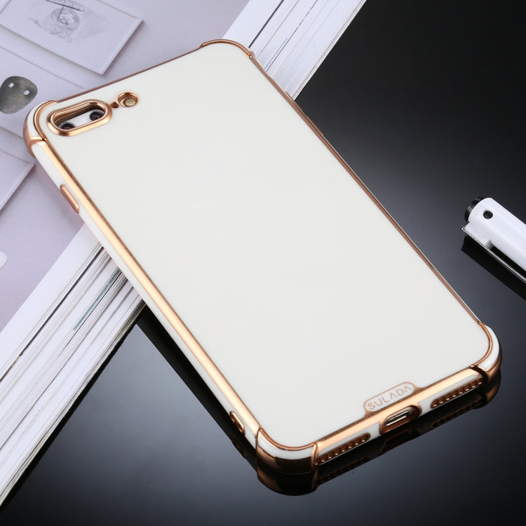 For iPhone 8 Plus / 7 Plus SULADA Colorful Shield Series TPU + Plating Edge Protective Case