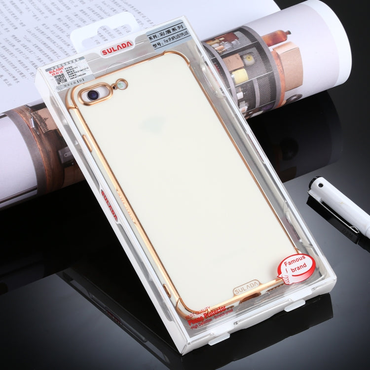 For iPhone 8 Plus / 7 Plus SULADA Colorful Shield Series TPU + Plating Edge Protective Case