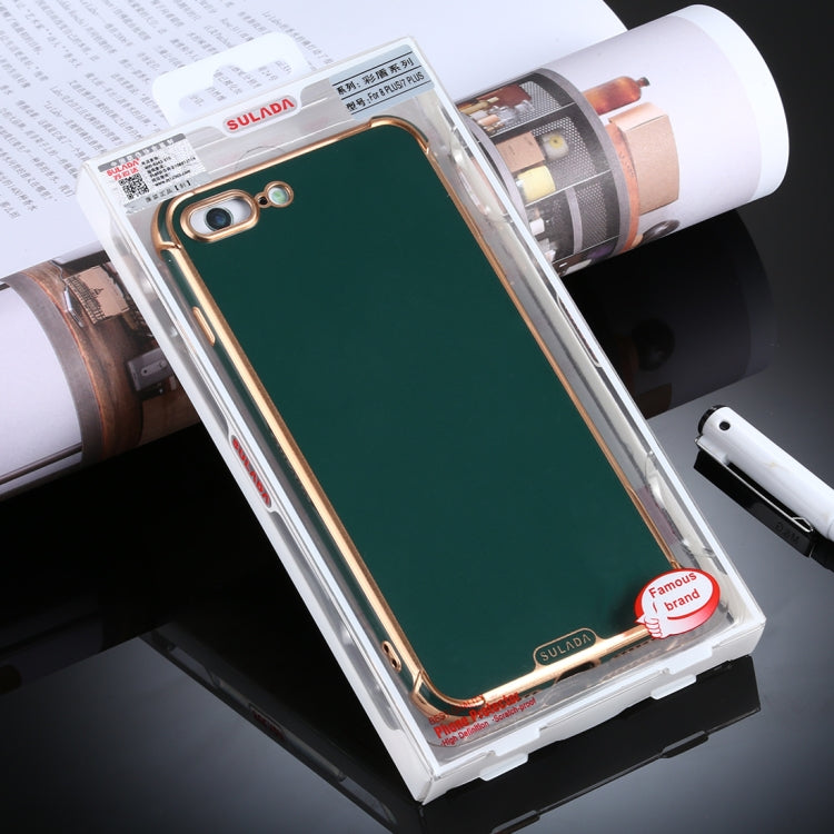 For iPhone 8 Plus / 7 Plus SULADA Colorful Shield Series TPU + Plating Edge Protective Case