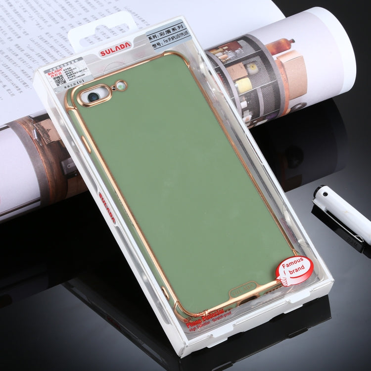 For iPhone 8 Plus / 7 Plus SULADA Colorful Shield Series TPU + Plating Edge Protective Case