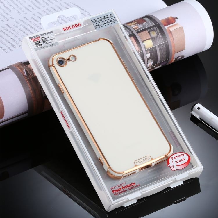 For iPhone 8 / 7 SULADA Colorful Shield Series TPU + Plating Edge Protective Case