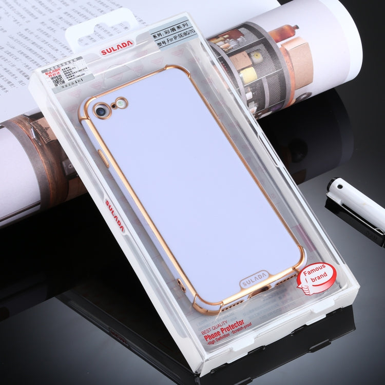 For iPhone 8 / 7 SULADA Colorful Shield Series TPU + Plating Edge Protective Case