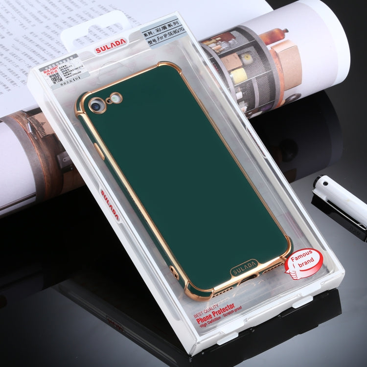 For iPhone 8 / 7 SULADA Colorful Shield Series TPU + Plating Edge Protective Case