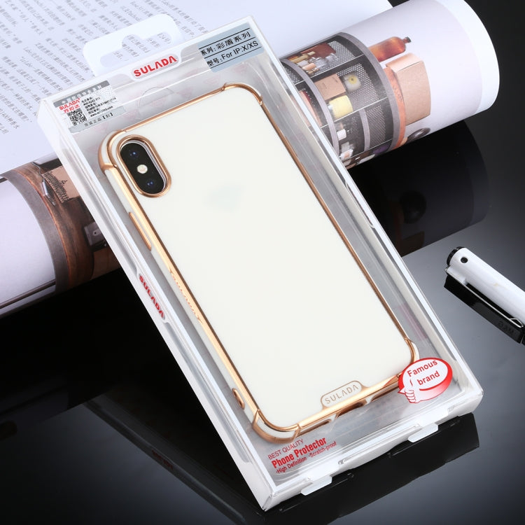 For iPhone X / XS SULADA Colorful Shield Series TPU + Plating Edge Protective Case