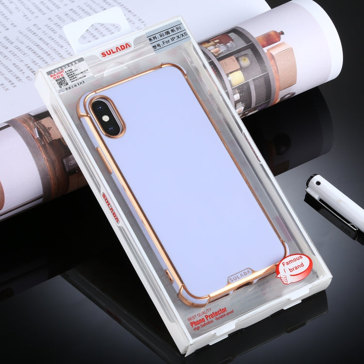 For iPhone X / XS SULADA Colorful Shield Series TPU + Plating Edge Protective Case