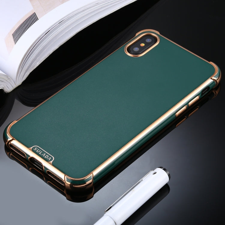 For iPhone X / XS SULADA Colorful Shield Series TPU + Plating Edge Protective Case