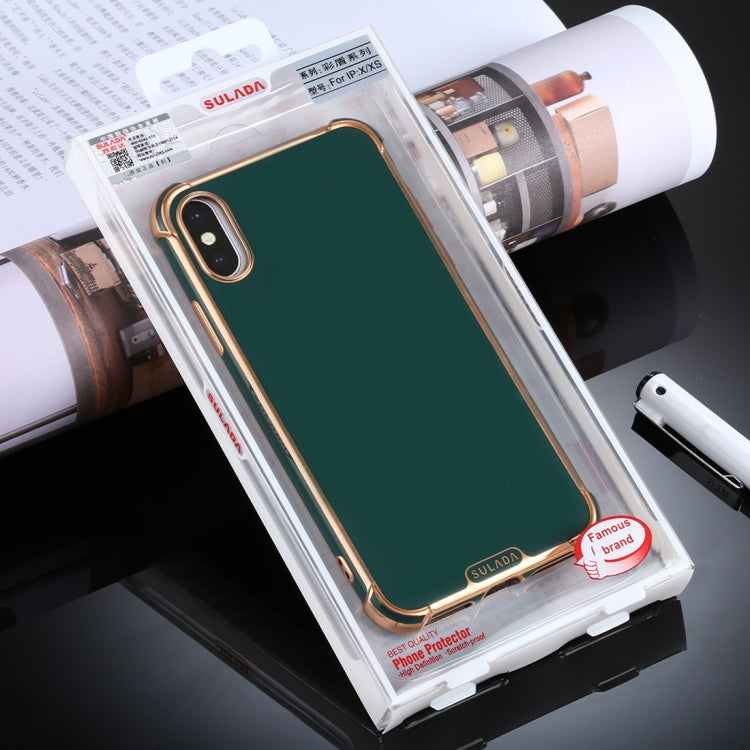 For iPhone X / XS SULADA Colorful Shield Series TPU + Plating Edge Protective Case