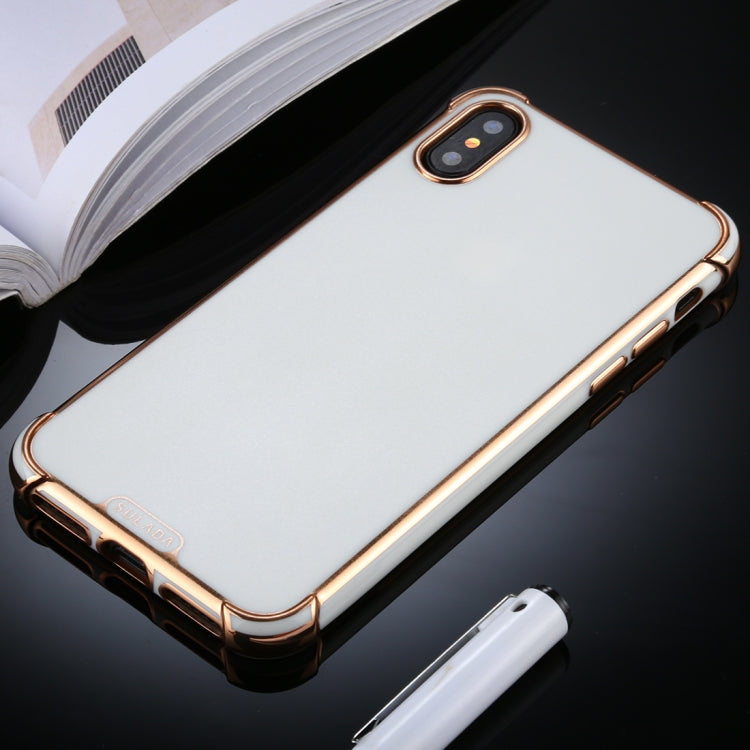 For iPhone XS Max SULADA Colorful Shield Series TPU + Plating Edge Protective Case