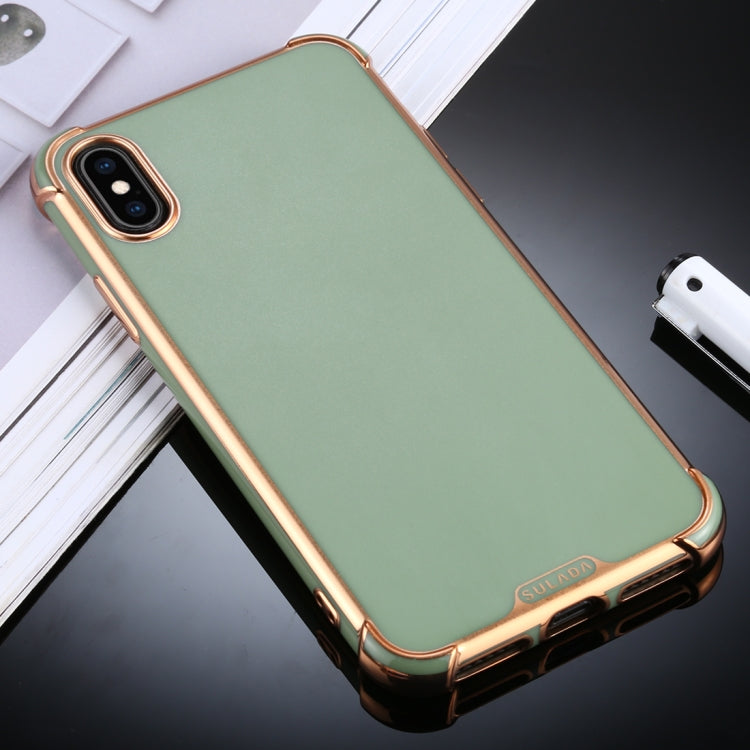 For iPhone XS Max SULADA Colorful Shield Series TPU + Plating Edge Protective Case