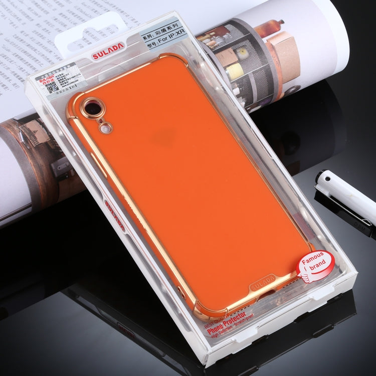 For iPhone XR SULADA Colorful Shield Series TPU + Plating Edge Protective Case