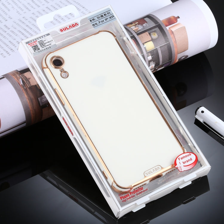 For iPhone XR SULADA Colorful Shield Series TPU + Plating Edge Protective Case