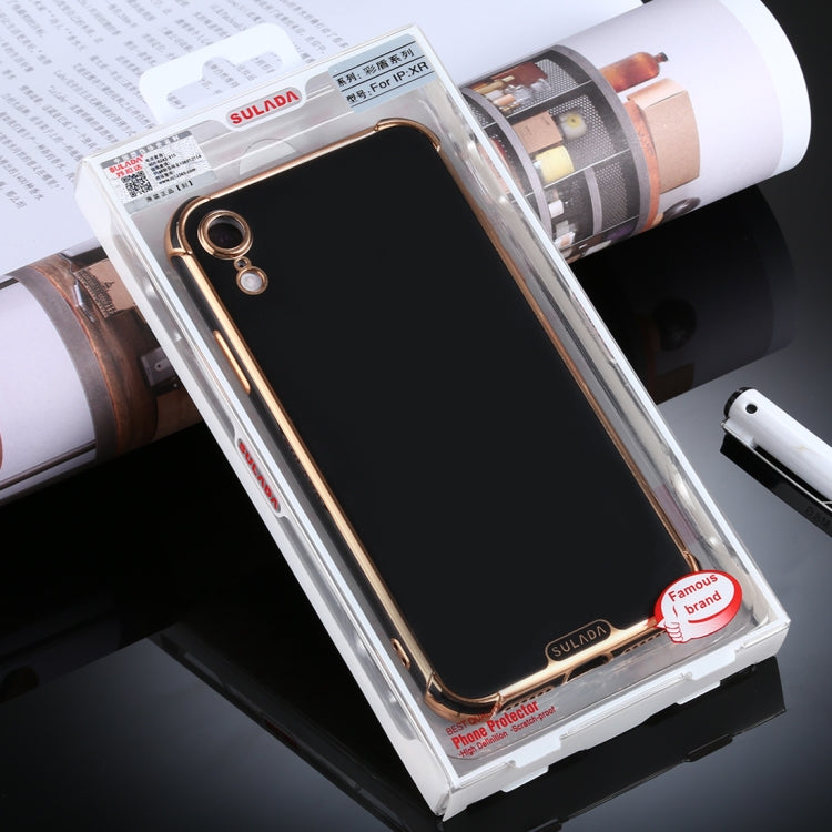 For iPhone XR SULADA Colorful Shield Series TPU + Plating Edge Protective Case