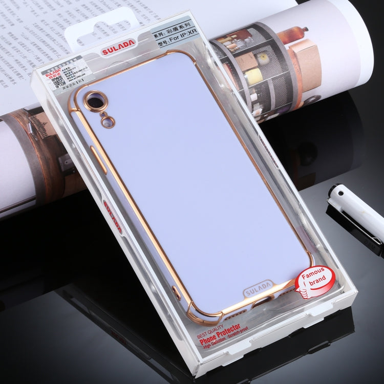 For iPhone XR SULADA Colorful Shield Series TPU + Plating Edge Protective Case