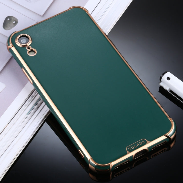 For iPhone XR SULADA Colorful Shield Series TPU + Plating Edge Protective Case