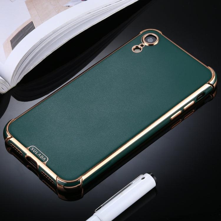 For iPhone XR SULADA Colorful Shield Series TPU + Plating Edge Protective Case