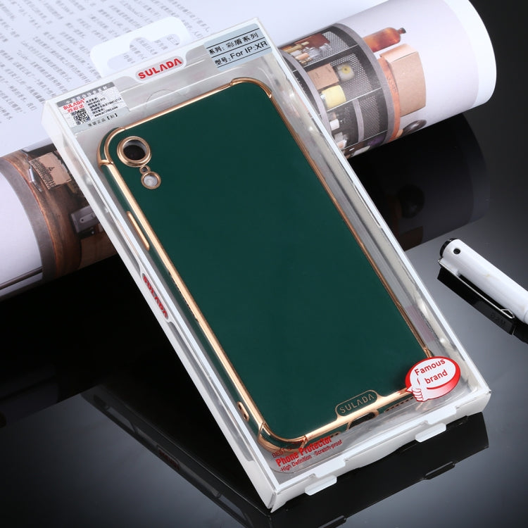 For iPhone XR SULADA Colorful Shield Series TPU + Plating Edge Protective Case