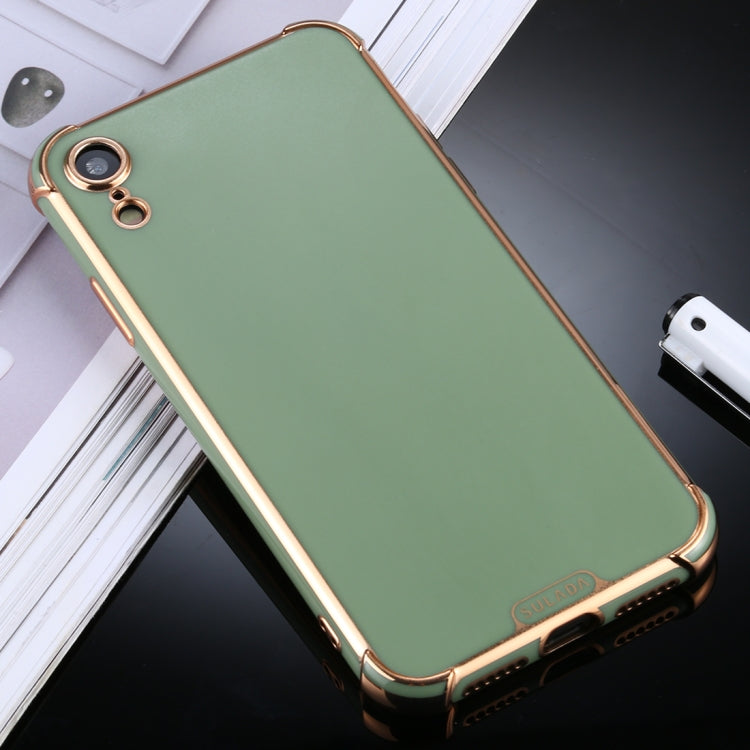 For iPhone XR SULADA Colorful Shield Series TPU + Plating Edge Protective Case