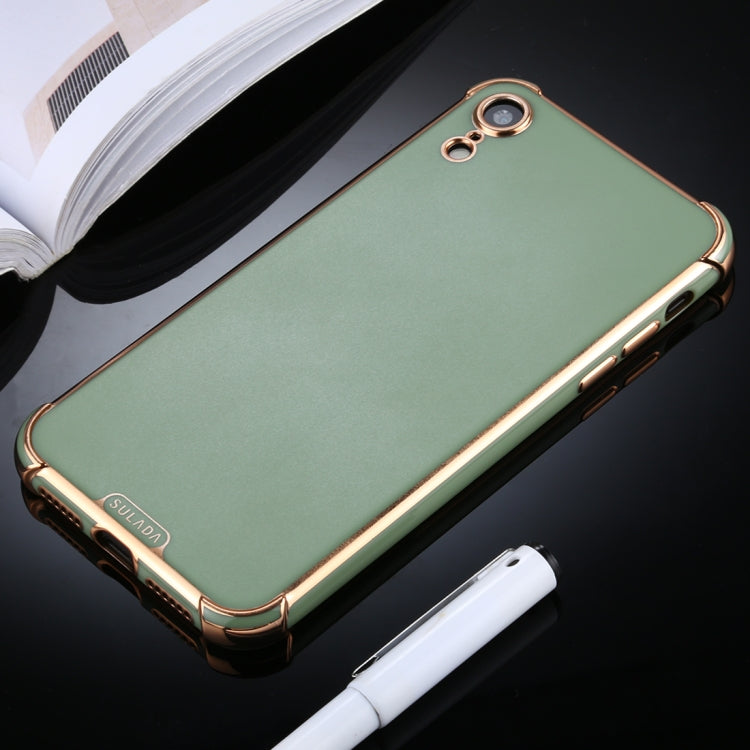 For iPhone XR SULADA Colorful Shield Series TPU + Plating Edge Protective Case