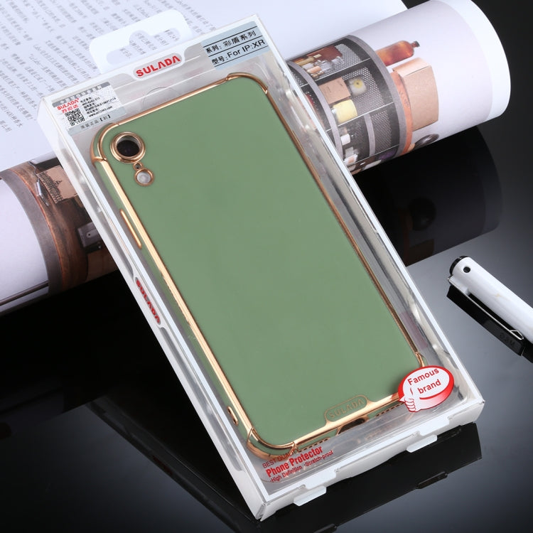 For iPhone XR SULADA Colorful Shield Series TPU + Plating Edge Protective Case