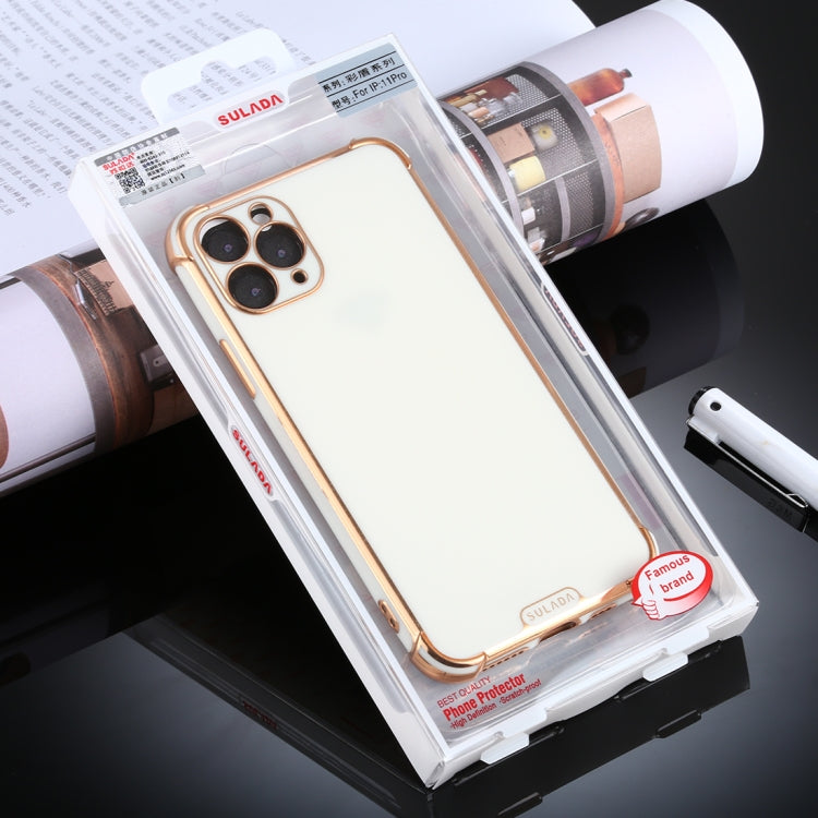 For iPhone 11 Pro SULADA Colorful Shield Series TPU + Plating Edge Protective Case