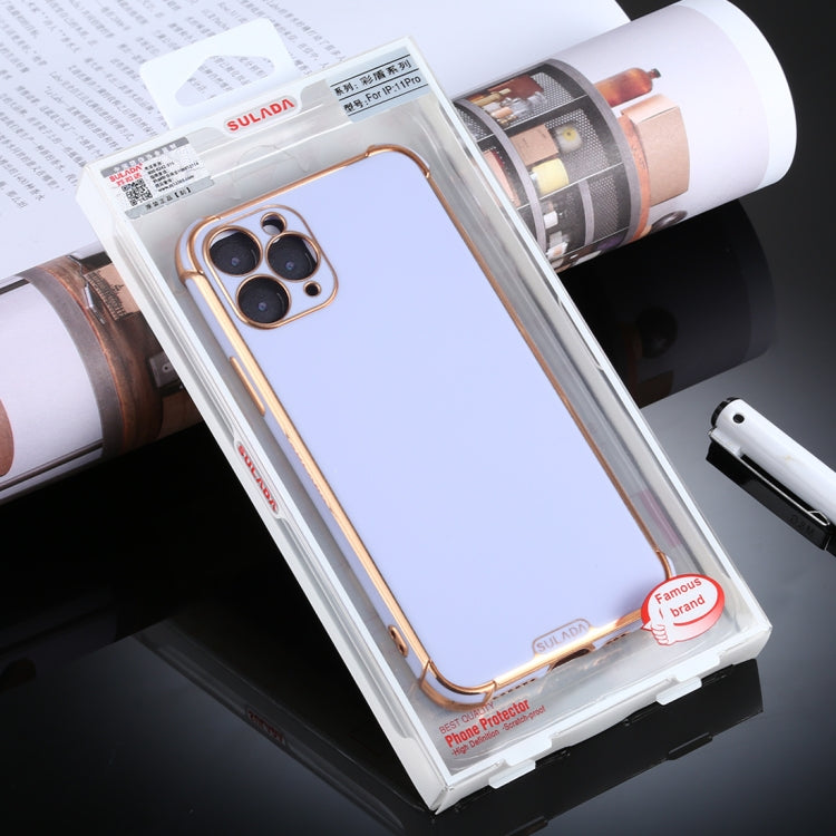 For iPhone 11 Pro SULADA Colorful Shield Series TPU + Plating Edge Protective Case