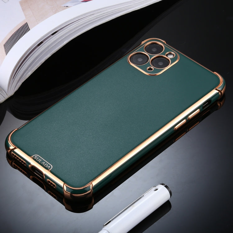 For iPhone 11 Pro SULADA Colorful Shield Series TPU + Plating Edge Protective Case