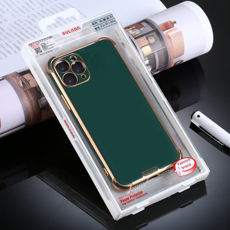 For iPhone 11 Pro SULADA Colorful Shield Series TPU + Plating Edge Protective Case
