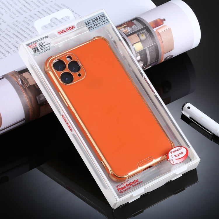 For iPhone 11 Pro Max SULADA Colorful Shield Series TPU + Plating Edge Protective Case