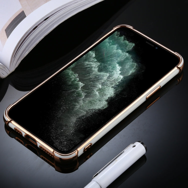 For iPhone 11 Pro Max SULADA Colorful Shield Series TPU + Plating Edge Protective Case