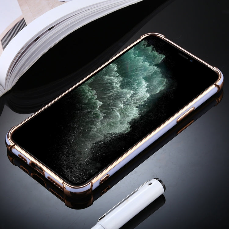 For iPhone 11 Pro Max SULADA Colorful Shield Series TPU + Plating Edge Protective Case