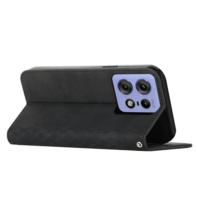 For Motorola Edge 50 Pro Diamond Splicing Skin Feel Magnetic Leather Phone Case