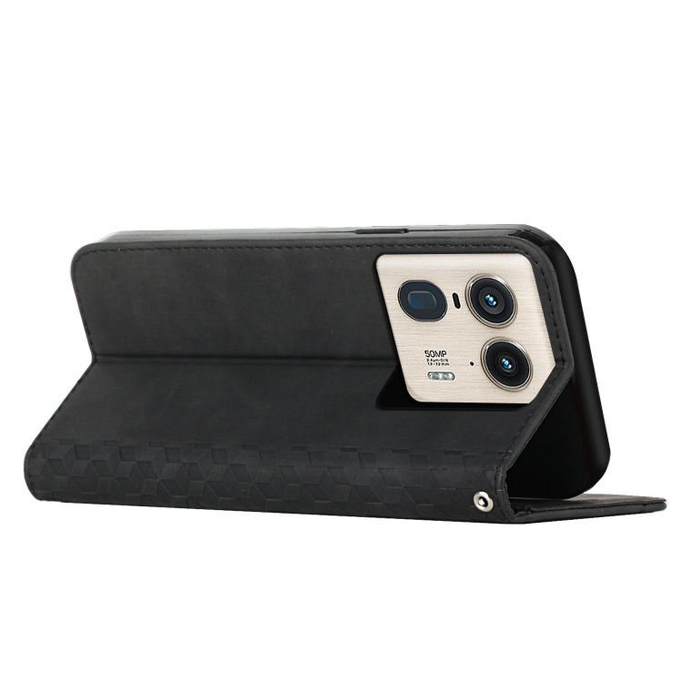 For Motorola Edge 50 Ultra Diamond Splicing Skin Feel Magnetic Leather Phone Case