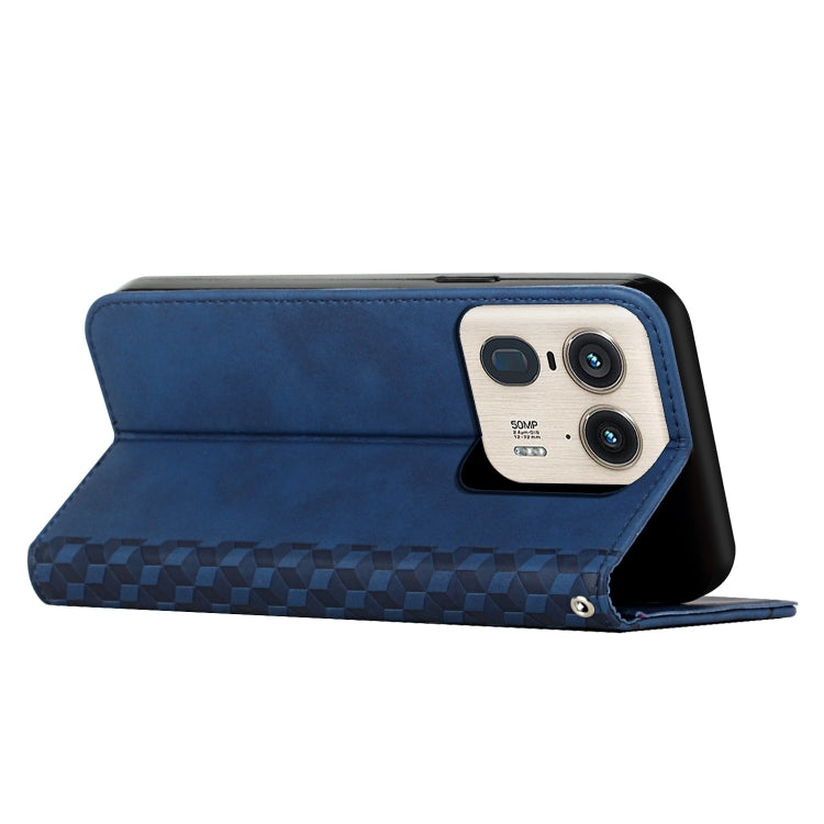 For Motorola Moto X50 Ultra Diamond Splicing Skin Feel Magnetic Leather Phone Case