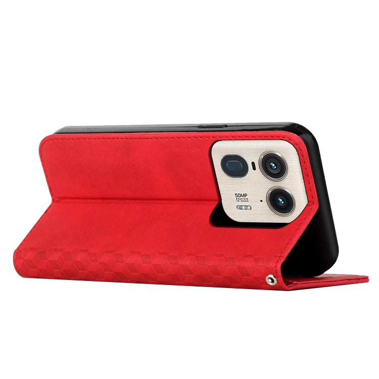 For Motorola Moto X50 Ultra Diamond Splicing Skin Feel Magnetic Leather Phone Case