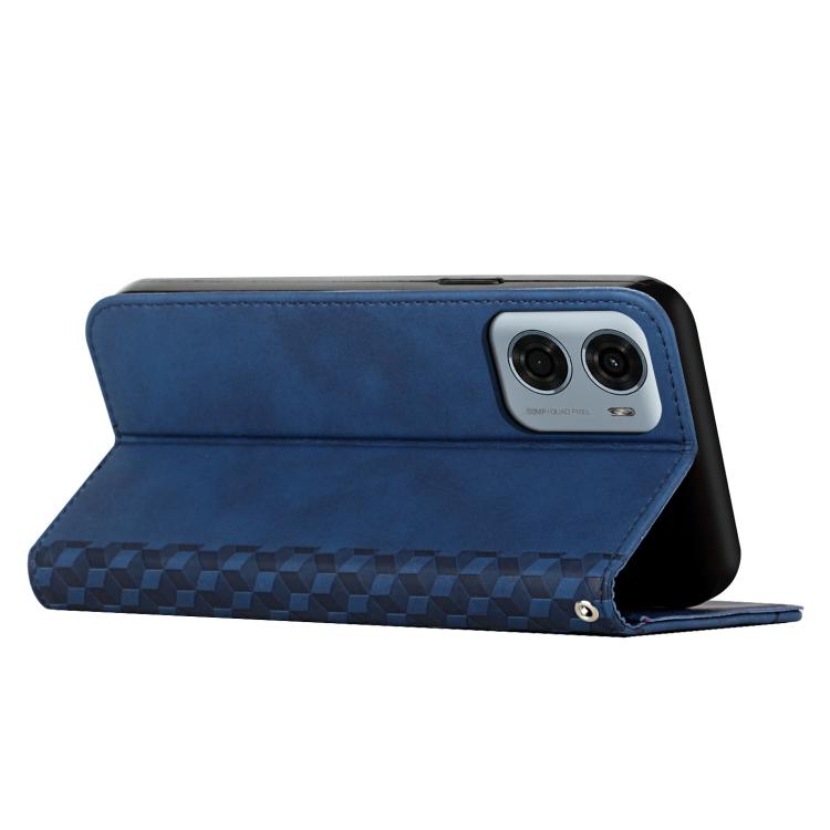 For Motorola Moto G05 Diamond Splicing Skin Feel Magnetic Leather Phone Case